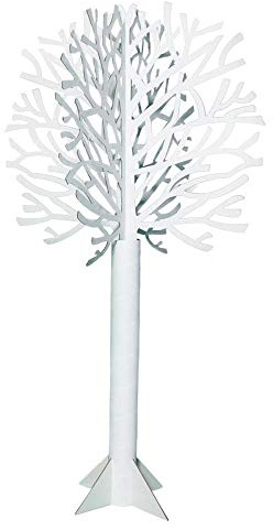 Anderson's Die-Cut White Tree Kit, 7'4 Tall DIY Cardboard Tree for Winter Wonderland, Holiday Decor, Classroom Crafts, Parades, Events, Christmas Parties & More