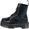Dr. Martens Jadon aus gebürstetem schwarzem Leder - DMSJADONBK15265001 Quad Retro Jadon Blk - Größe 40, Schwarz , 40 EU