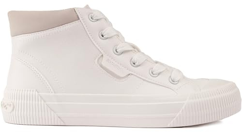Rocket Dog Womens Cheery Hi Sneaker, White, 4 UK