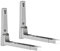 Mikrowellenherd Halterung Edelstahl Universal Mikrowellen Wandhalterung Mikrowellen Halter Wandhalterung Wandhalterung Microwelle Klappbar Mikrowellen Halter für Mikrowelle Backofen 2 Stücke
