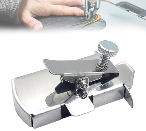 Magnetische Nahtführung,Multifunktionales Anti-Curl-Magnetmessgerät,Universelle Nähmaschinen Zubehör,Magnetische Nahtführung für Nähmaschine,Nähmaschinen-Befestigungslehren-Werkzeug (Silber-1 Stück)