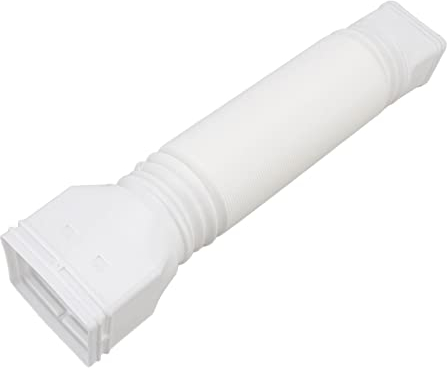Ejoyous Extensiones de Bajante de Canalón de Lluvia, Flexible, Drenaje de Tubo de Bajada, Conector de Tubería de Agua de Lluvia, Conector de Canalón, Drenaje de Agua de Lluvia de (WHITE)