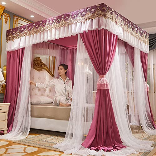 WMXZHJ Princess Mosquito,Heavy Duty PVC Waterproof Tarpaulin Curtain with Grommets for Outdoor Pergola Terrace and Side Curtains