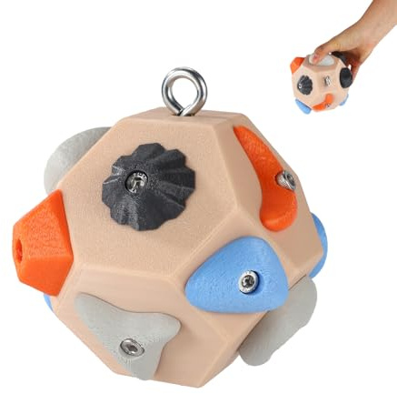 Sinbana Blocchi Arrampicata Artigianali, 3D Palla Allenamento Presa Arrampicata per Costruire Forza & Precisione Strumento Portatile Allenamento per Dita Regalo Arrampicatori