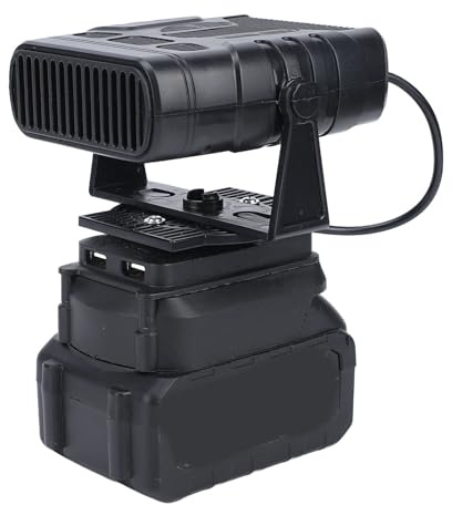 Qcwwy Chauffage de Voiture Portable sans Fil 170 W, Dégivreur et Désembueur à Chauffage Rapide, Chauffage D'espace à 2 Vitesses avec Ports USB, adapté aux Activités de Plein Air