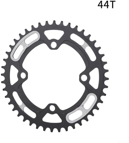 4452T 104BCD - Plato para bicicleta de aleación de aluminio de 8, 9, 10, 11 velocidades, agujero de clavo sin ranura para múltiples tipos de clavos de disco (44T)