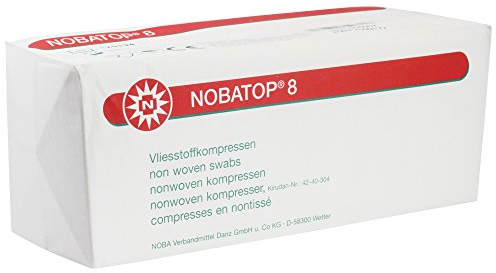 NOBATOP 8 Non sterili Compresse in tessuto non tessuto 4 strati - 7.5 cm x 7.5 cm (100 St.)