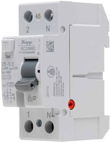 Kopp Fehlerstrom-Schutzschalter, RCD, 25 A, 300mA, 2-polig, 752523093