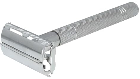 SS INSTRUMENTX SS Instrumentx Rasoio di sicurezza Premium a doppia lama Rasoio di sicurezza riutilizzabile in acciaio inossidabile a lama singola per uomo e donna Viene fornito con una custodia in