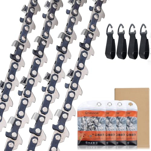 4 Stück 4 Zoll GTA 26 Sägeketten 1/4 Mini Kettensäge Kette 28 Antriebsglieder 1,1mm Mini Kettensäge Zubehör für Stihl 36700000028