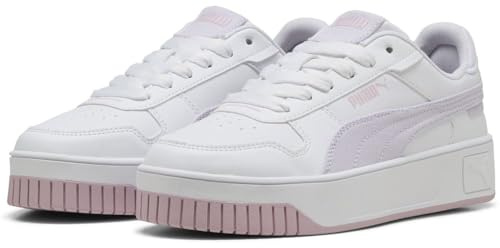 PUMA Mädchen Carina Street Beach Florals Jr Sneaker, Puma White Lilac Frost Rose Mauve, 39 EU