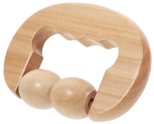 KOMBIUDA Holz Massage Roller Für Rücken Nacken Fuß Beine Arme Ergonomisches Design Zum Lösen Von Verspannungen Massagerolle Aus Echtholz Für Entspannung Und Akupunkturstimulation