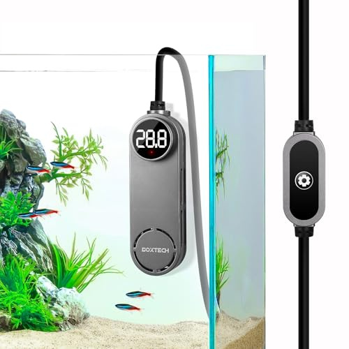 boxtech Riscaldatore per Acquario 50W, Riscaldamento Acquario Sommergibile, Automatico Termostato Acquario con regolatore di Temperatura Esterno per acquari da 10-40L Pesci e Tartarughe acquatiche