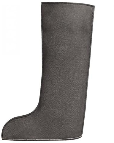 Reyox Uomo Calze Termiche per Stivali Pioggia, Scarpe Interne per Stivali in Gomma 38cm Altezza Nero 2 40 EU