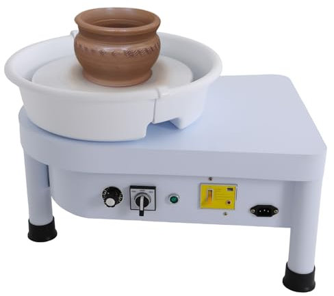 Wiyuer Töpferscheibe Keramik Rad Maschine 250W 0-300rpm Elektrische Töpferscheibe Maschine 30cm Töpferscheibenmaschine Keramik-Tonmaschine für Anfänger Enthusiasten
