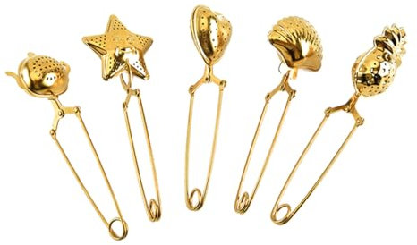 5Pièces Filtre à Acier Inoxydable Pince Résistante pour Infuser Vos Thés Épices