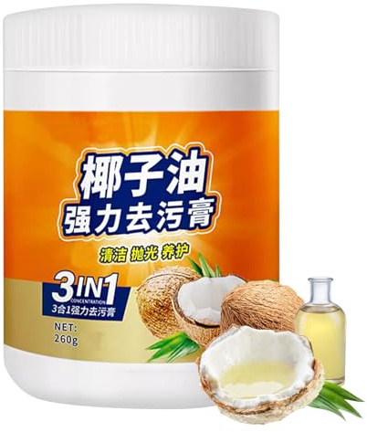 WJnflQN Nettoyant universel | 260 g de pâte de nettoyage pour verre dans la cuisine | Nettoyage en profondeur polissage et dégraissage | Pour la maison et le commerce pour micro-ondes, barbecue, four
