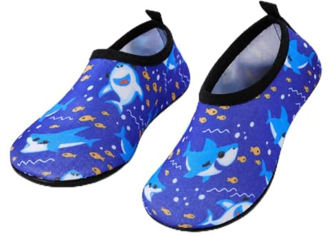 SCCGKP Kids Water Shoes Non-Slip Quick Dry Water Shoes Kids Swim Shoes Kids Barefoot Baby Holiday Essentials (Underwater World, Little Kid, 10.5, Numeric Range, UK Footwear Size System, 11, Medium)