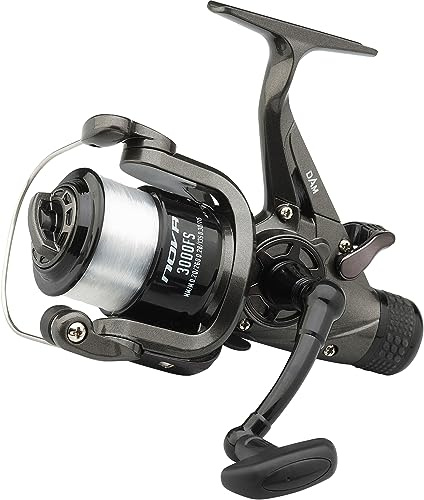 DAM Nova Angelrolle, Spinnrollen, Allround-Angeln, Unisex, Schwarz, 6000, FS