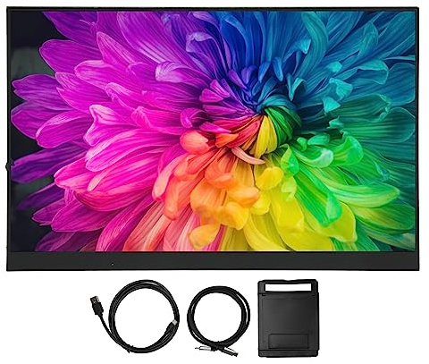 Moniteur à écran Tactile Portable de 16,0 Pouces, écran HD 1920 X 1200, Double Haut-parleurs Intégrés, Moniteur de Jeu HDMI de Type C Compatible avec Les Téléphones Portables, etc.
