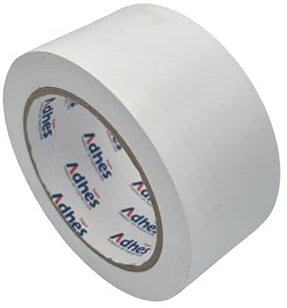 Amazinnov - Cinta adhesiva de 50 mm x 33 m, de PVC, resistente a altas temperaturas, de color blanco