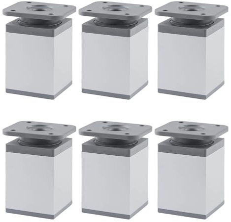 dentedeleao 6 Pezzi Piedini per Mobili Regolabili Piedini per Mobili per Armadietto, per Divani Armadi Porta TV Piani di Lavoro Scrivanie