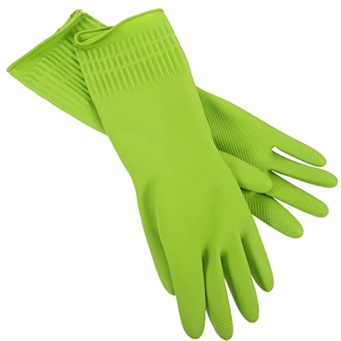 Anneome Spülhandschuhe Wiederverwendbar Lange Handschuhe Zum Geschirrspülen Handschuhe Für Küche Reinigungshandschuhe Öl Und Schmutzabweisend