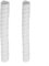 For Tree Trunk Protection Solution 2Pcs Flexible Guards for Keeping Wildlife Away from Young Plants (white)