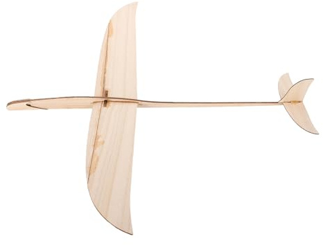 JOINPAYA Planeur en Bois à Fabriquer Soi-même, Modèle Avion Minimaliste Facile à Assembler pour Jeux Interactifs en Intérieur et Extérieur, Adapté aux Garçon et Filles et Adultes