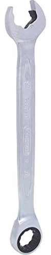 KS Tools 503.5219 Chiave a cricco combinata DUO GEAR con bocca aperta a cricco