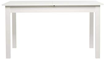 AVANTI TRENDSTORE - Colima - Tavolo da pranzo, allungabile per 40 cm, in legno laminato, disponibile in diversi colori ed in 4 diverse misure (140-180x76,5x80 cm, Bianco)
