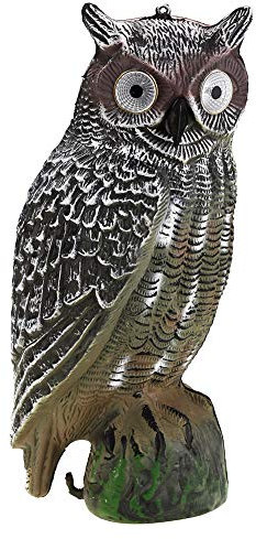 Prowler Owl, Accessoires de Jardin pour la Lutte Contre Les nuisibles et Les Insectes dissuasifs(Eye Glow)