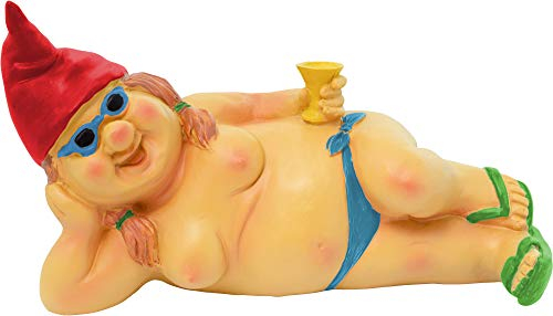 BRUBAKER Nain de Jardin Femme Seins Nus 22 Cm Nain Figure Nudiste