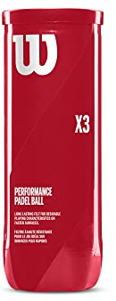 Wilson Unisex-Adult Padel X3 Ball CAN Padelschläger, Yellow, One Size