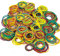 500 PCS Elastici, 25/38/50 mm Elastici Colorati Anelli in Gomma Elastici per Ufficio Scolastico a Casa