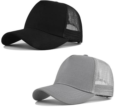 HAPEE 3-pack basebollkeps för män lastbilsförare, klassisk hatt snapback-keps