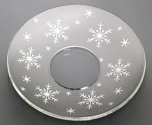 Wiedemann Glas-Kerzenmanschette (Tropfenfänger) Eiskristalle für Kerzen bis Ø 25 mm