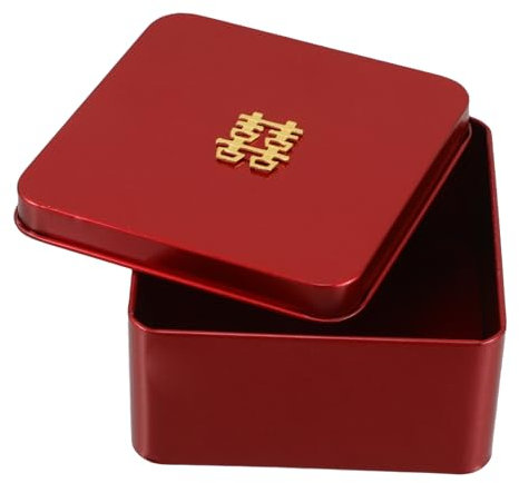 Beavorty Boîtes De Mariage Chinoises Pour Gâteaux Et Style Traditionnel Rouge Récipient De Fête Élégant Pour Mariage Et Anniversaire