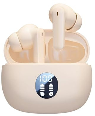 Écouteurs sans fil - Écouteurs de sport, boutons stéréo avec écran LED, casque léger pour fitness, conduite, jogging, son clair, photos de base insonorisantes