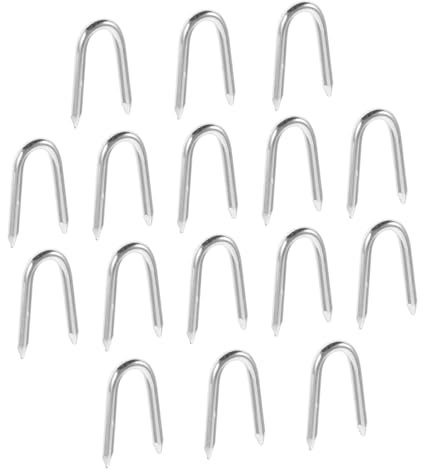 Abaodam 50 Pièces Grillage de Clou de Fer tu Joues Paysage Badges Usine Cage végétale Parc bébé Clous de clôtures de Jardin Outil de Fixation des clôtures Le Fer Silver