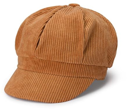 YAMEE Cappello Donna Inverno Velluto a Coste,Classico Stile Francese Berretto,Cappello Donna Elegante Morbido e Antivento,Cappello Berretto da Viaggio,per attività all'aperto