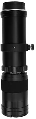Fabater 420-800 Mm Zoomobjektiv Manuell Fokusering Telefoto för SLR-kamera Detaljfångst Långdistans Fotografi Aluminiumlegering (Svart)