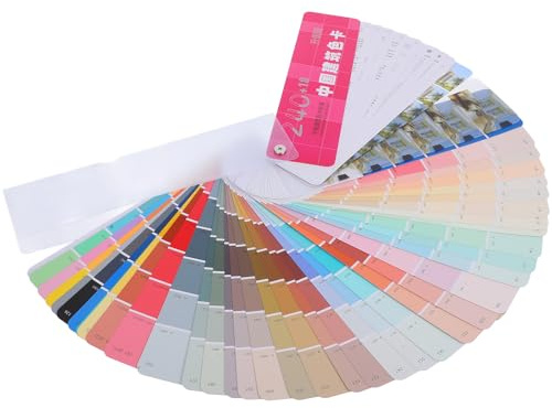 SOPOTUTU Set Campioni Standard di Colori Vernice 258 Tonalità Portatile Carte Colori Vernice Conformi Standard Nazionali per Abbinamento Preciso Uso Interno ed Esterno Resistente allo