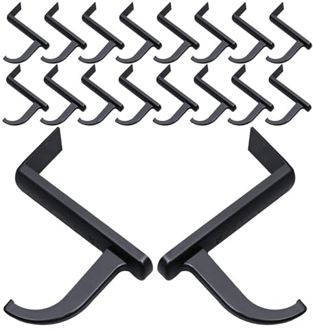 Veemoon Lot de 20 Crochets Adhésifs pour Casque Audio Noir, Support Mural Bureau, Compatible PC Gaming, Accessoire Pratique pour Rangement et Organisation D’écouteurs sur Poste