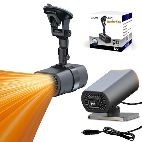 2026 New Portable Car Heaters for Vehicle for Winter, 12v Car Heater That Plugs Into Cigarette Lighter, 200w Cigarette Lighter Heater for Car Defroster and Defogger