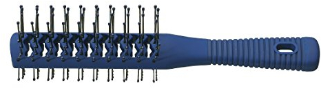 Comair 3020639 Tunnelventbürste doppelseitig Rubberize, dunkelblau