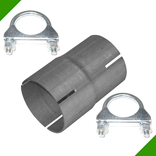 Reductor de escape de 60 mm a 65 mm con 2 bridas para tubo de escape