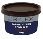 SYLEX - Mastic vitrier à l'huile de lin 1kg - Couleur Brun