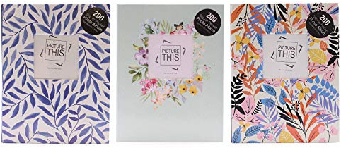 Picture This Photo Album - 200 Slip in Pockets - 4 x 6, Designer, 200, 7539