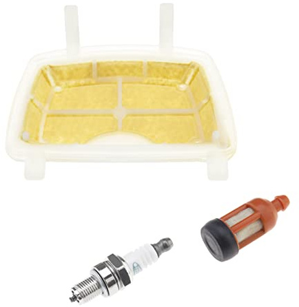 Create idea Set di 3 Kit Candele Filtro Aria 11391201602 Compatibile con Stihl MS171 MS181 MS211 Parti del Filtro Olio Combustibile per Motoseghe Accessori per Motoseghe